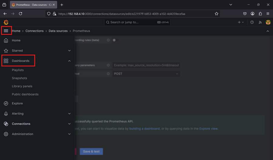 Create Dashboard