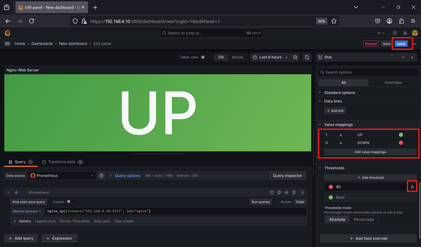 Panel Nginx Up or Down 2